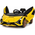 Costway - lamborghini voiture lectrique 12v enfants avec tlcommande 2, 4g 2 portes papillons dmarrage ...