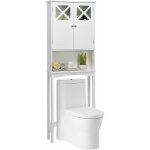 Costway - meuble wc au - dessus des toilettes, Étagère de rangement de salle de bain hauteur réglable, ... Costway - meuble wc au - dessus des toilettes, Étagère de rangement de salle de bain hauteur réglable, ...