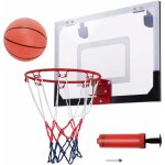 Costway - mini panier de basket 46 x 30, 5cm murale avec basketball, gonfleur et aiguille dans chambre, ... Costway - mini panier de basket 46 x 30, 5cm murale avec basketball, gonfleur et aiguille dans chambre, ...