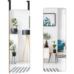 Costway - miroir rectangulaire mural / suspendre sur porte en bambou de style moderne avec angles arrondis ...