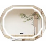 Costway - miroir salle de bain led  3 couleurs & luminosit rglable, miroir mural ovale anti - bue, ...