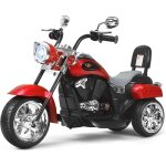 Costway - moto �lectrique 6v pour enfants scooter avec 3 roues effet sonore et lumineux, 3km / h max, ...