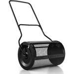 Costway - pandeur � compost de 60, 5 cm rouleau en treillis m�tallique, �pandeur de gazon avec poign�e ...