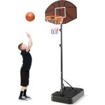 Costway - panier de basket - ball sur pied hauteur r�glable 172 - 200cm, support de basketball mobile ...