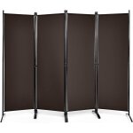 Costway - paravent intérieur pliable 4 panneaux 220x173cm, cloison de séparation séparateur de pièce ... Costway - paravent intérieur pliable 4 panneaux 220x173cm, cloison de séparation séparateur de pièce ...