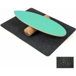 Costway - planche d'�quilibre en bois avec rouleau et tapis antid�rapant charge 227 kg, balance board ...