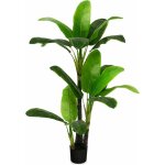 Costway - plante artificielle de 150cm en plastique, fausse plante de palmier tropical avec 18 grandes ...