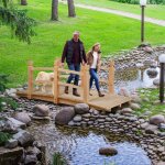 Costway - pont de jardin avec balustrades 150 x 67 x 56 cm chargé environ 100 kg (brun clair) Costway - pont de jardin avec balustrades 150 x 67 x 56 cm chargé environ 100 kg (brun clair)