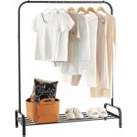 Costway portant � v�tement avec �tag�re de chaussures, penderie v�tement hauteur 145cm, tube en fer, ...