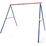 Costway portique de balan�oire en m�tal avec structure en a, support de balan�oire en acier avec tapis ...