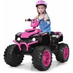 Costway - quad lectrique 12v pour enfants 3 - 7 ans, avec lumire, musiques et histoires, 104x67x74cm, ...