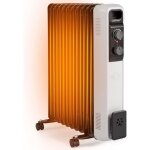 Costway radiateur bain d'huile 2500w, 11 lments, 3 niveaux de puissance et thermostat rglable, radiateur ...