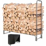 Costway range bche extrieur avec housse pvc impermable, abri bche rangement bois 36 - 61cm de long, ...