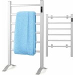 Costway - sche - serviettes lectrique 30 - 60c avec 6 barres en aluminium autoportant, chauffe - serviettes ...