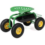 Costway - siège de jardin roulant avec hauteur réglable, chariot jardinage avec siège pivotant à 360° ... Costway - siège de jardin roulant avec hauteur réglable, chariot jardinage avec siège pivotant à 360° ...