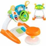 Costway - simulateur de conduite, volant electronique pour enfants avec tabouret, sons et lumi�res, klaxon, ...