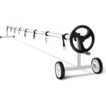 Costway - systme d'enroulement mobile pour bches solaires, enrouleur en aluminium pour couverture de ...