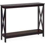 Table console / table d'appoint industrielle  2 niveaux, meuble pour entre, couloir, salon, 100 x 30 ...