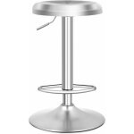 Costway tabourets de bar r�glable, chaise de bar en acier inox avec repose - pieds, montage facile, design ...
