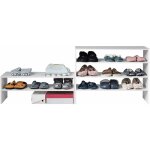 Costway - tag�re � chaussures 3 pi�ces, meuble de rangement de 78 cm de long, �tag�re de rangement � ...