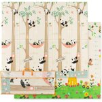 Costway - tapis de jeu b�b� pliable 200x180x1, 4cm avec sac de transport, tapis de sol xxl en xpe imperm�able ...