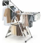 Costway - tendoir linge intérieur, sechoir à linge pliable en alu 2 niveaux, tancarville linge solide ... Costway - tendoir linge intérieur, sechoir à linge pliable en alu 2 niveaux, tancarville linge solide ...
