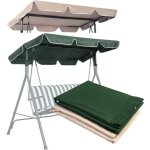 Toit pour balancelle 168x115cm impermabilis auvent pour balancelle vert - costway