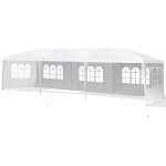 Tonnelle de jardin extérieur / barnum 3x9m - 27? tente de réception avec 5 parois amovibles piquets de ... Tonnelle de jardin extérieur / barnum 3x9m - 27? tente de réception avec 5 parois amovibles piquets de ...
