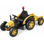 Costway - tracteur electrique 12v 7ah avec remorque et tlcommande 2. 4g avec fonction musique, lumirre, ...