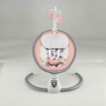 Costway - transat bb lectrique avec 5 amplitudes / balancelle bb 0 - 6 mois tlcommand avec musique, ...