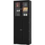 Costway - meuble cuisine rangement, buffet cuisine 4 portes, 10 compartiments, 4 �tag�res de porte, armoire ...