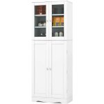 Costway - meuble cuisine rangement, buffet cuisine 4 portes, 10 compartiments, 4 tagres de porte, armoire ...