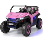 Costway - voiture electrique enfant 12 v avec 2 places et tlcommande 2, 4g, quad lectrique avec dmarrage ...