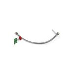 Flexible r. tuyau de gaz couvert en acier inoxydable ff / gauche 200 cm x unit� de commande cylindre ...