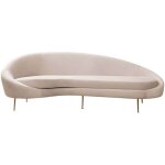 Cotecosy - canap� 3 places en tissu beige eses