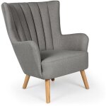 Fauteuil scandinave vidal gris