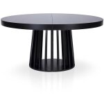 Cotecosy - table ovale extensible eliza noir Cotecosy - table ovale extensible eliza noir