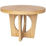 Table ronde extensible kalipso chêne clair Table ronde extensible kalipso chêne clair