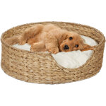 Couchage pour chien et chat, rond, hxd : 15x49 cm, petite corbeille pour votre animal, zostre, nature ...