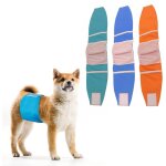 Couche chien male lavable (lot de 3) - bandes rutilisables pour chiens (solid, m)