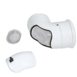 Coude 80 / 125 pptl / pvc rolux - coude 90° condensation 80 / 125 avec trappe de visite Coude 80 / 125 pptl / pvc rolux - coude 90° condensation 80 / 125 avec trappe de visite
