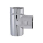 Tuyau tyral inox 304 - diam. 125 - t� 90� double emboitement - joncoux