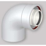 Coude coaxial 90� pour chaudi�re baxi 60 / 100 mm