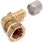 Coude � �crou libre - a sertir - tube per - diam�tre 16 vers femelle 20 x 27 - sachet 2 pi�ces altech ...