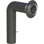 Coude forme pleine pour tuyau de poêle ø 150 mm Coude forme pleine pour tuyau de poêle ø 150 mm