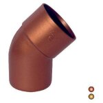 Coude de goutti�re 45� dimensions : diam. 100 - cuivre antique