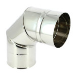 Coude inox 304 3 parties 90 125