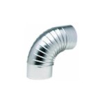 Coudes pliss�s eq 90 d�gr� alu, diam�tre 97