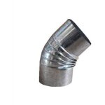 Coude de po�le 110 mm 45� galvanis�