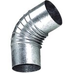 Coude po�le galvanis� de 100 mm 45�.